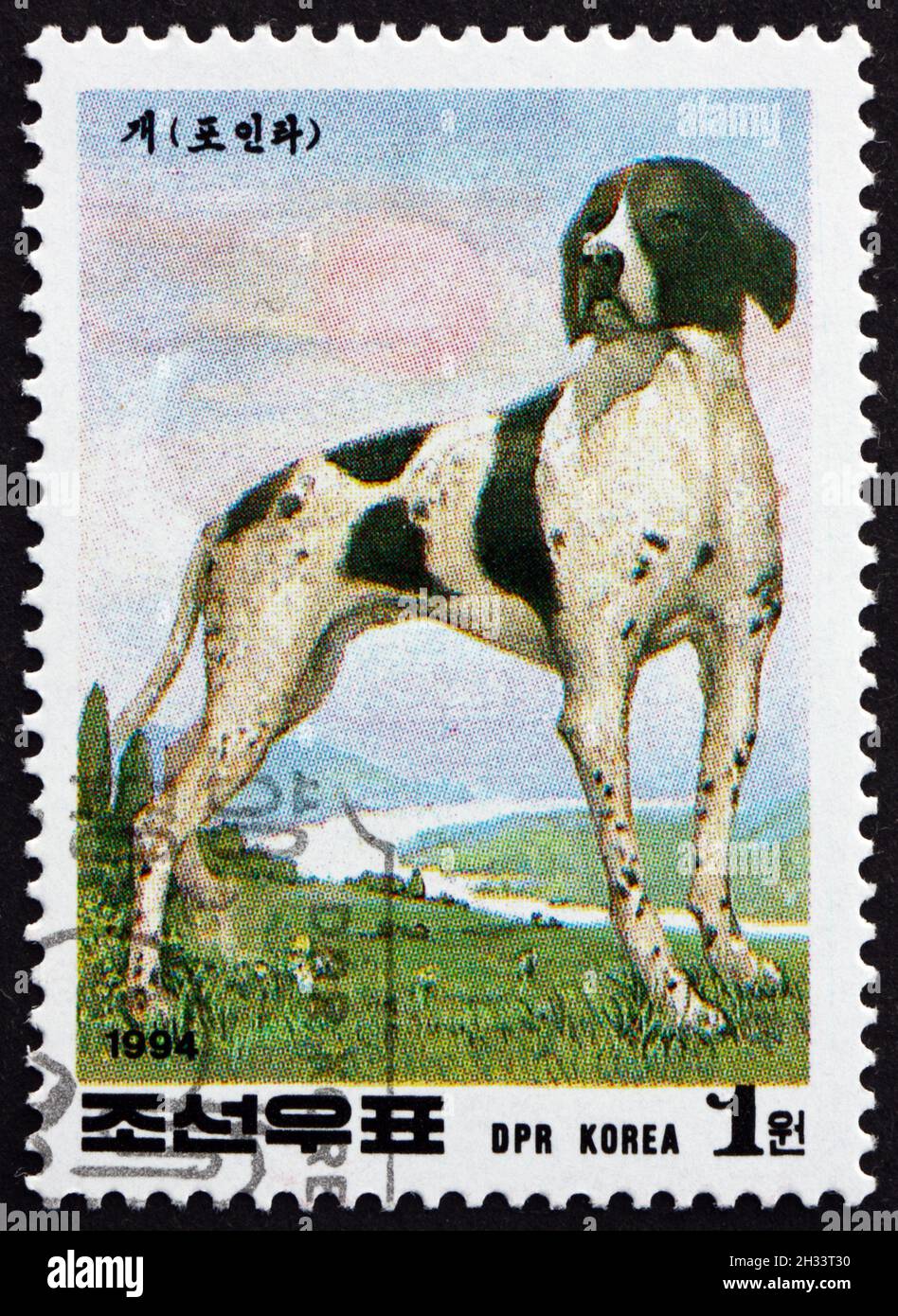 NORTH KOREA CIRCA 1994 a stamp printed in North Korea shows Pointer