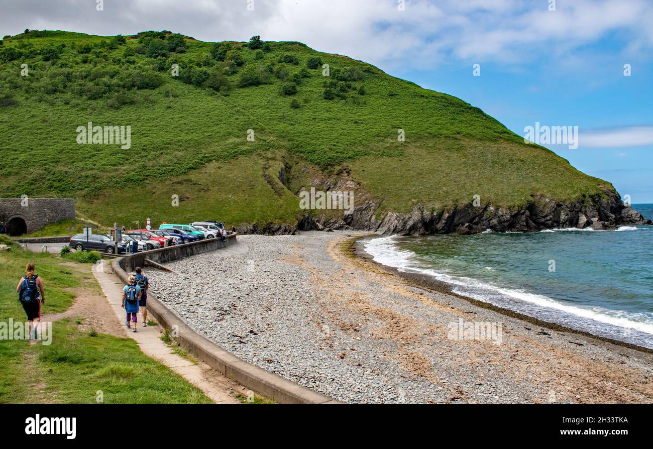 Cwmtydu (seal Bay} beach, Ceredigion, W.Wales, UK Stock Photo