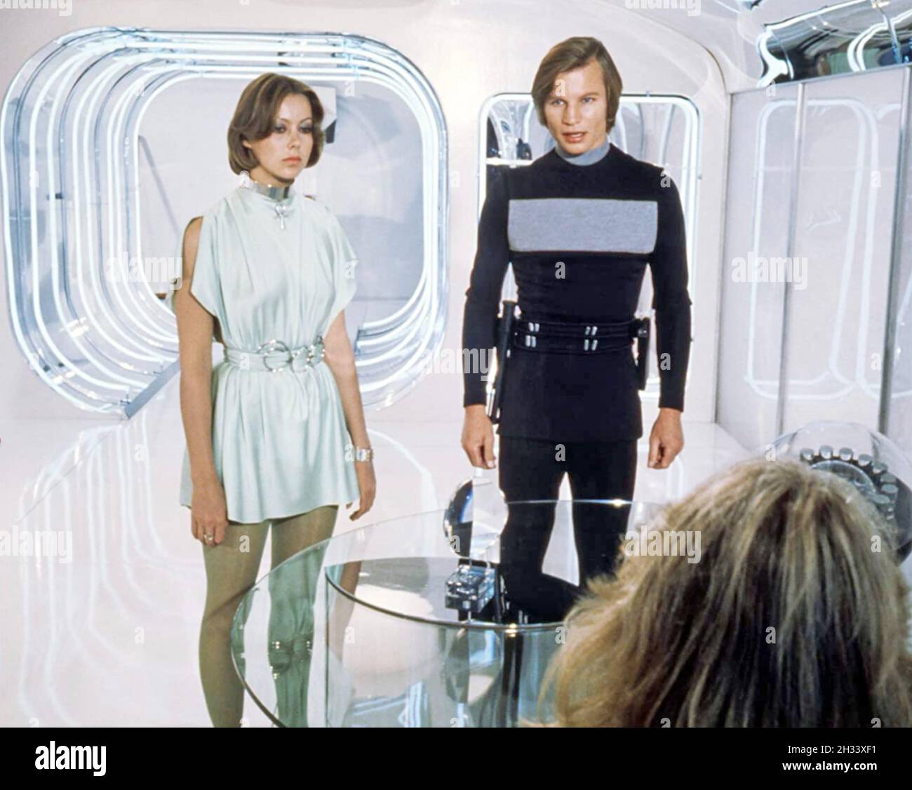 LOGAN'S RUN 1976 United Artists sci-fi film with Michael York and Jenny Agutter Stock Photo