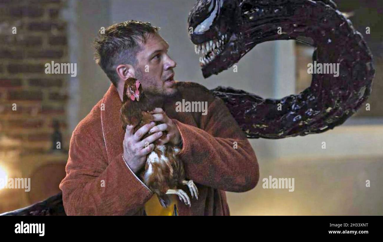 VENOM: LET THERE BE CARNAGE 2021 Sony Pictures Releasing film with Tom Hardy Stock Photo