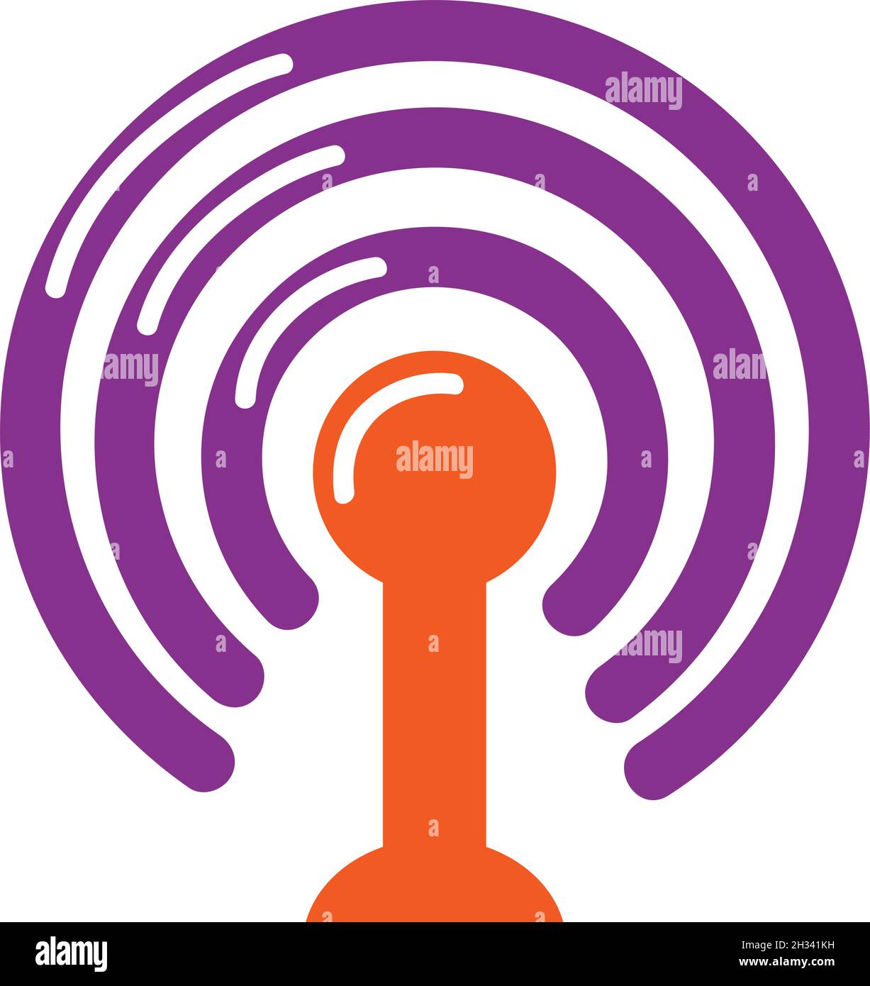 antena with wifi waves signal Stock Vector Image & Art - Alamy