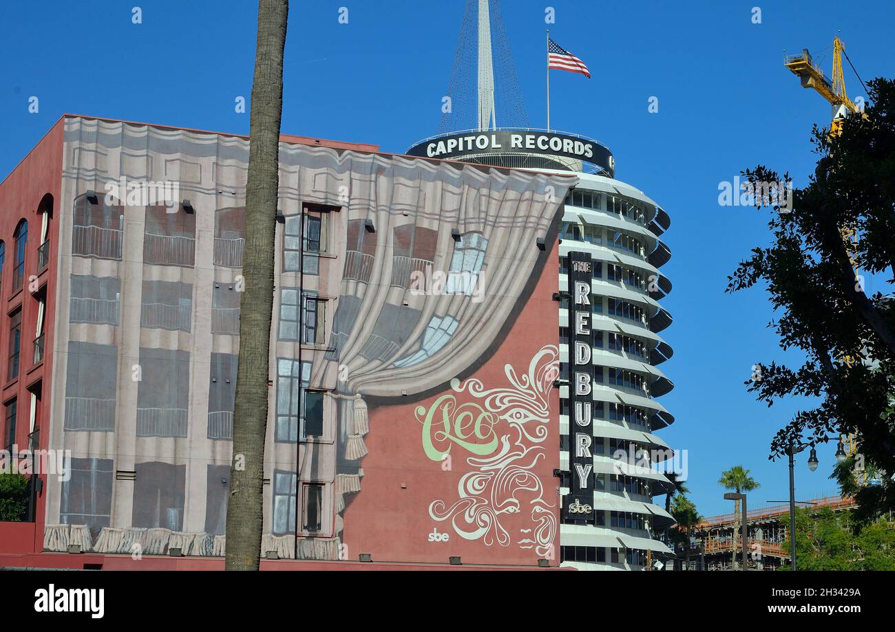 Capitol Records Building, Hollywood CA Stock Photo