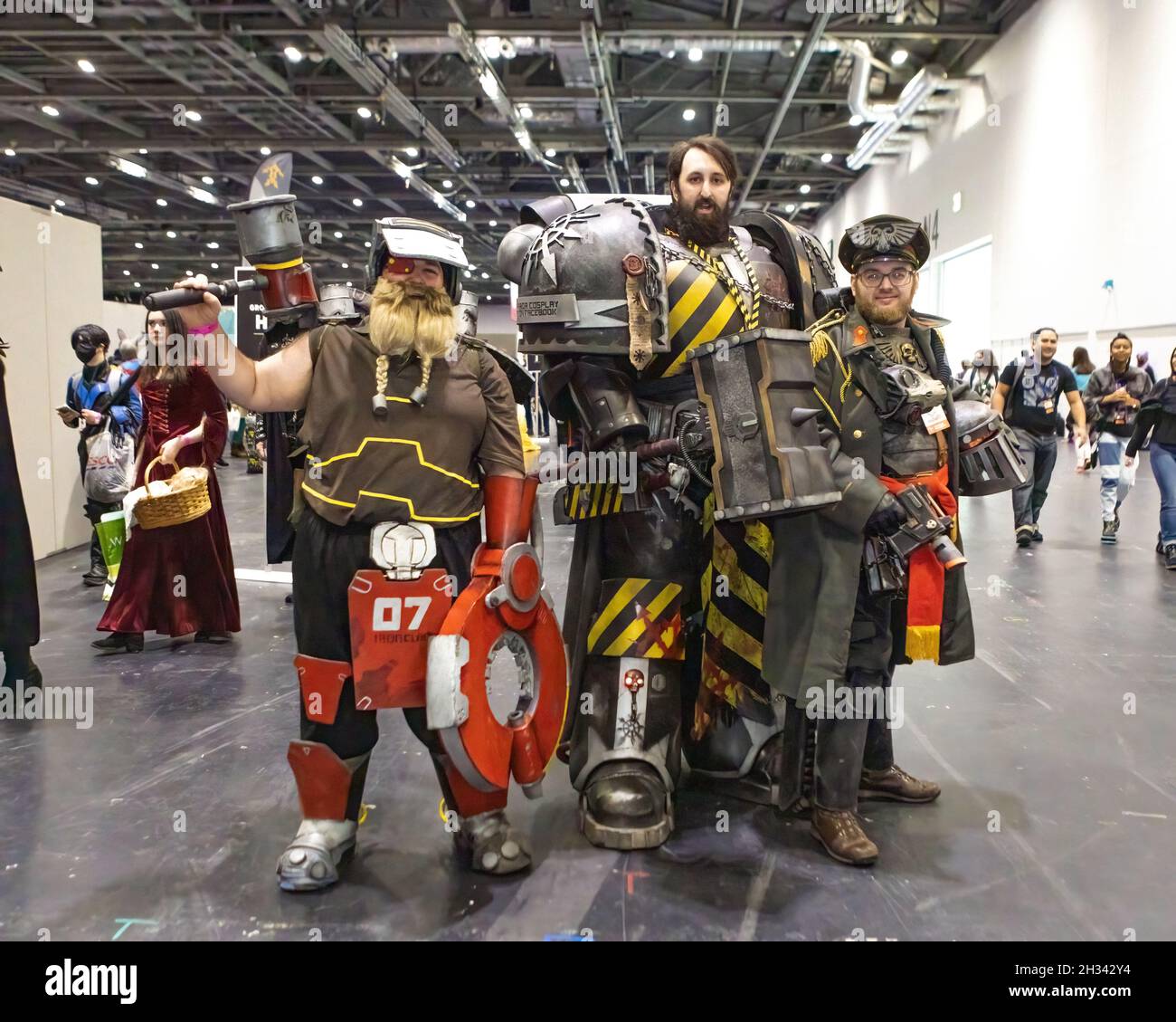 London, UK. 24th, Oct 2021.  The annual London MCM Comic-Con is back at the Excel Centre after a two-year absence. Credit: Enrique Guadiz / Alamy Live Stock Photo