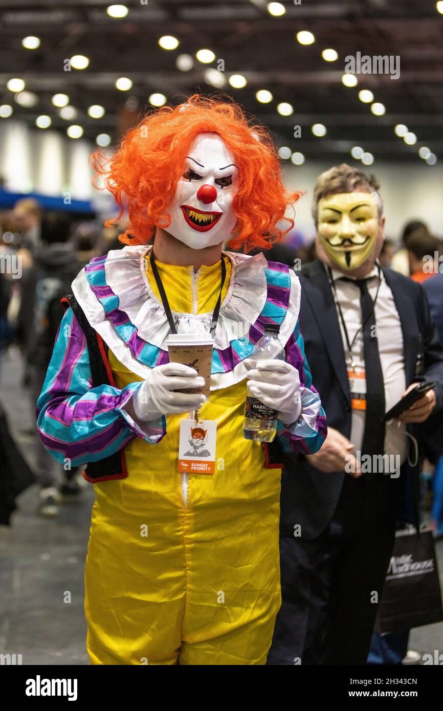 London, UK. 24th, Oct 2021.  The annual London MCM Comic-Con is back at the Excel Centre after a two-year absence. Credit: Enrique Guadiz / Alamy Live Stock Photo