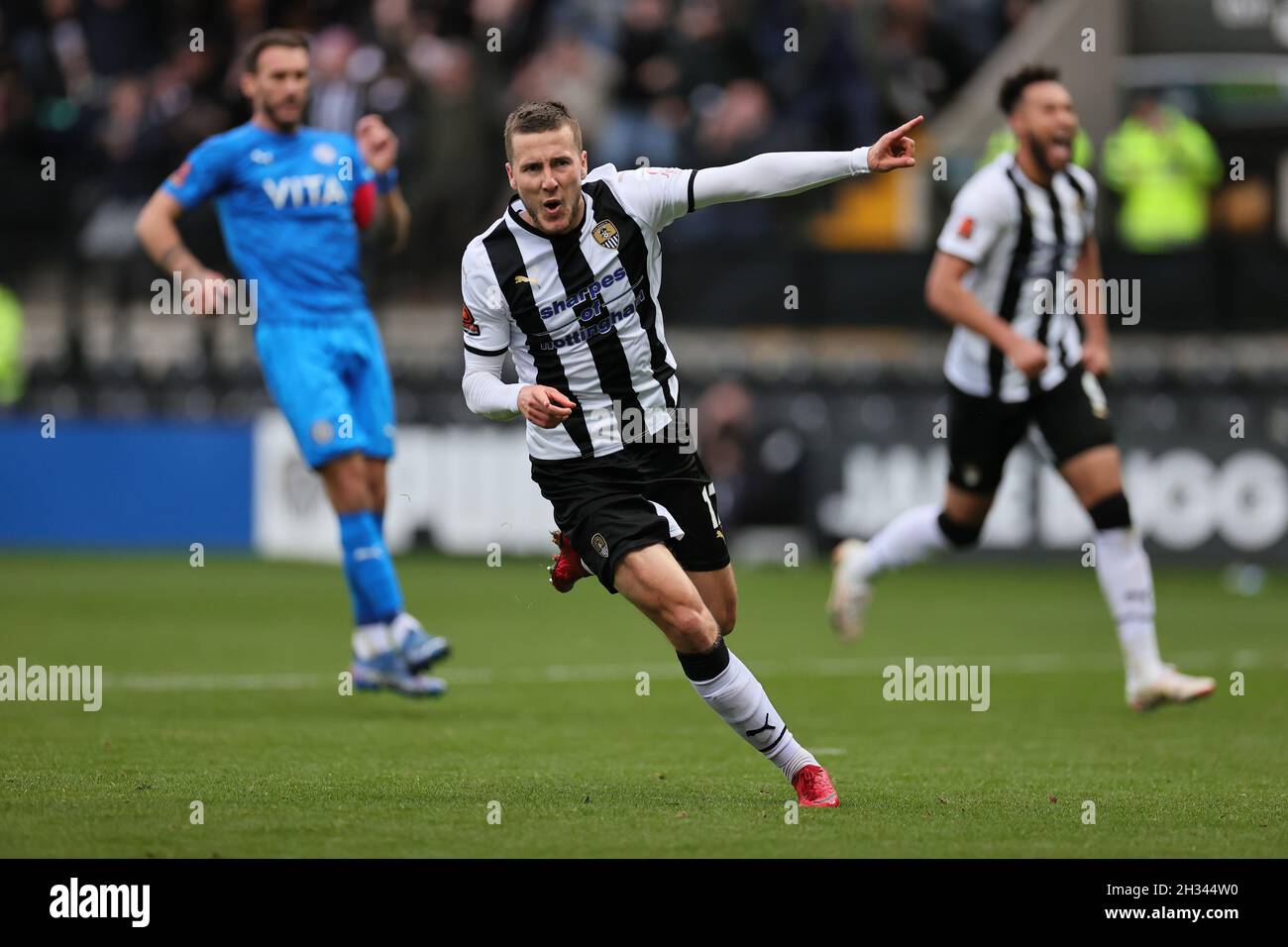 Notts County vs Stockport County 23/10/21.Frank Vincent of Notts County