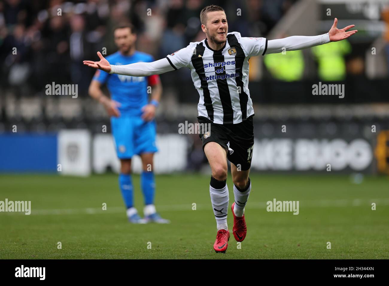 Notts County Vs Stockport County 23 10 21 Frank Vincent Of Notts County Celebrates Scoring Stock Photo Alamy