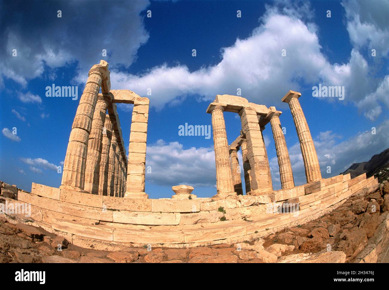 Temple of Poseidon Cape Sounion, Greece Stock Photo - Alamy