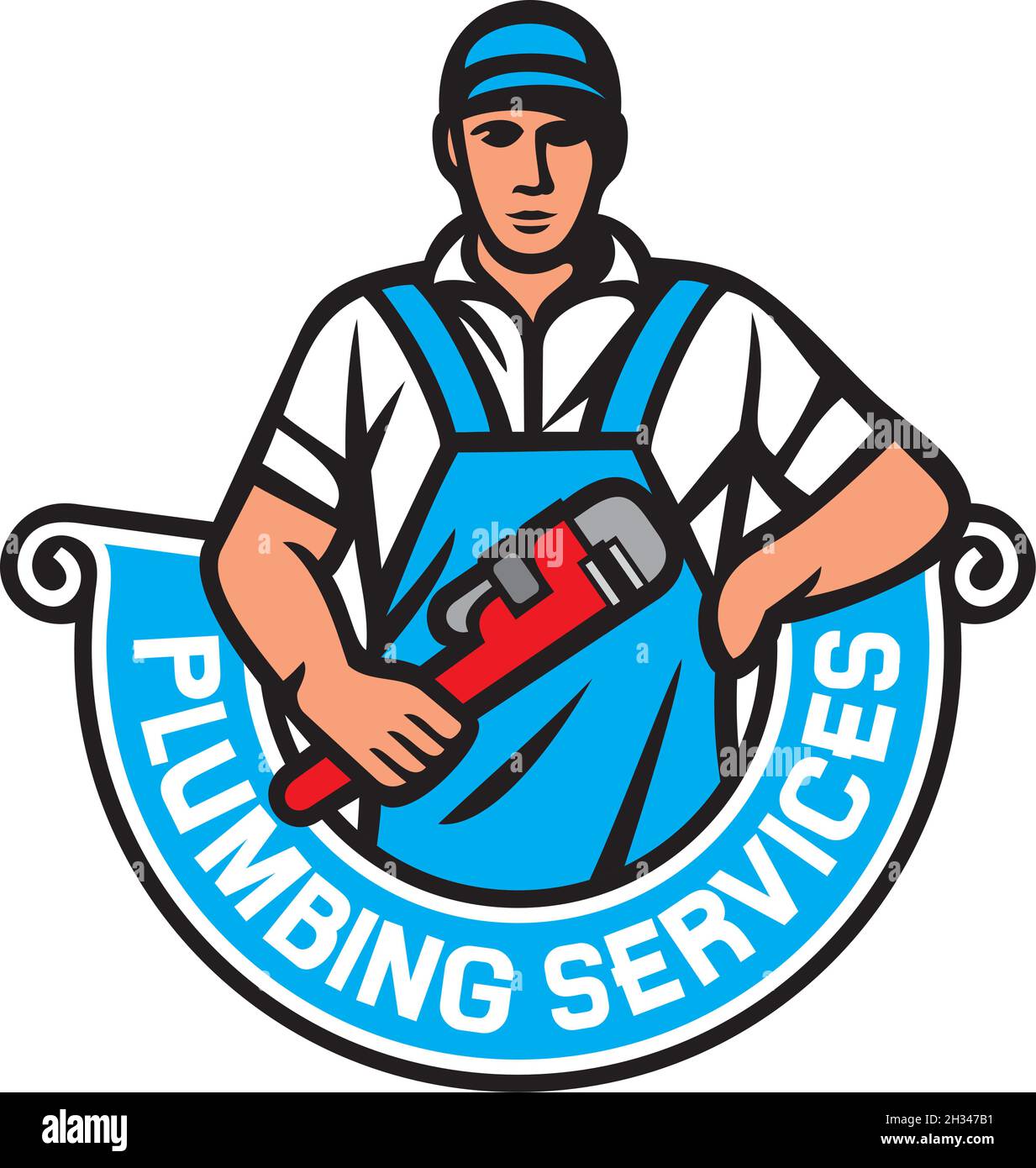 Plumber vector vectors hires stock photography and images Alamy