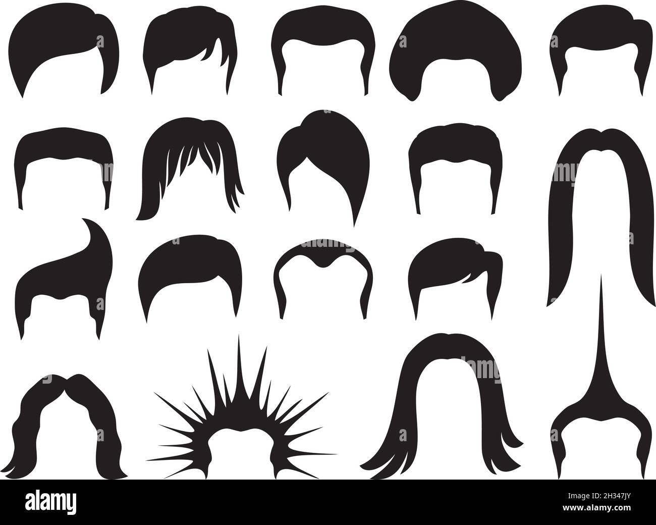 Hair style set for men vector illustration Stock Vector Image & Art - Alamy