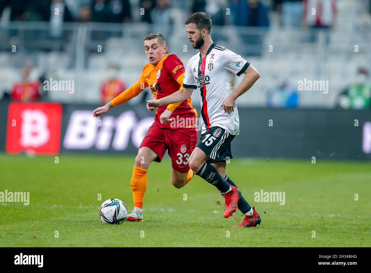 ISTANBUL, TURKEY - NOVEMBER 6: Miralem Pjanic of Besiktas JK during the  Super Lig match between Besiktas