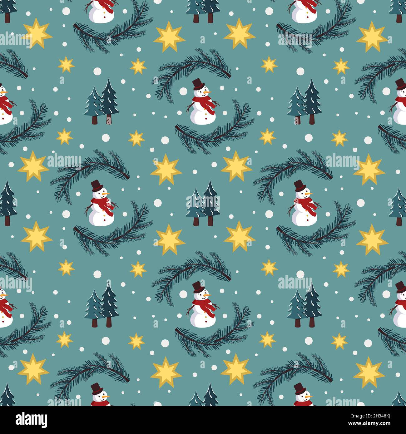 Blue Christmas Wrapping Paper Designs