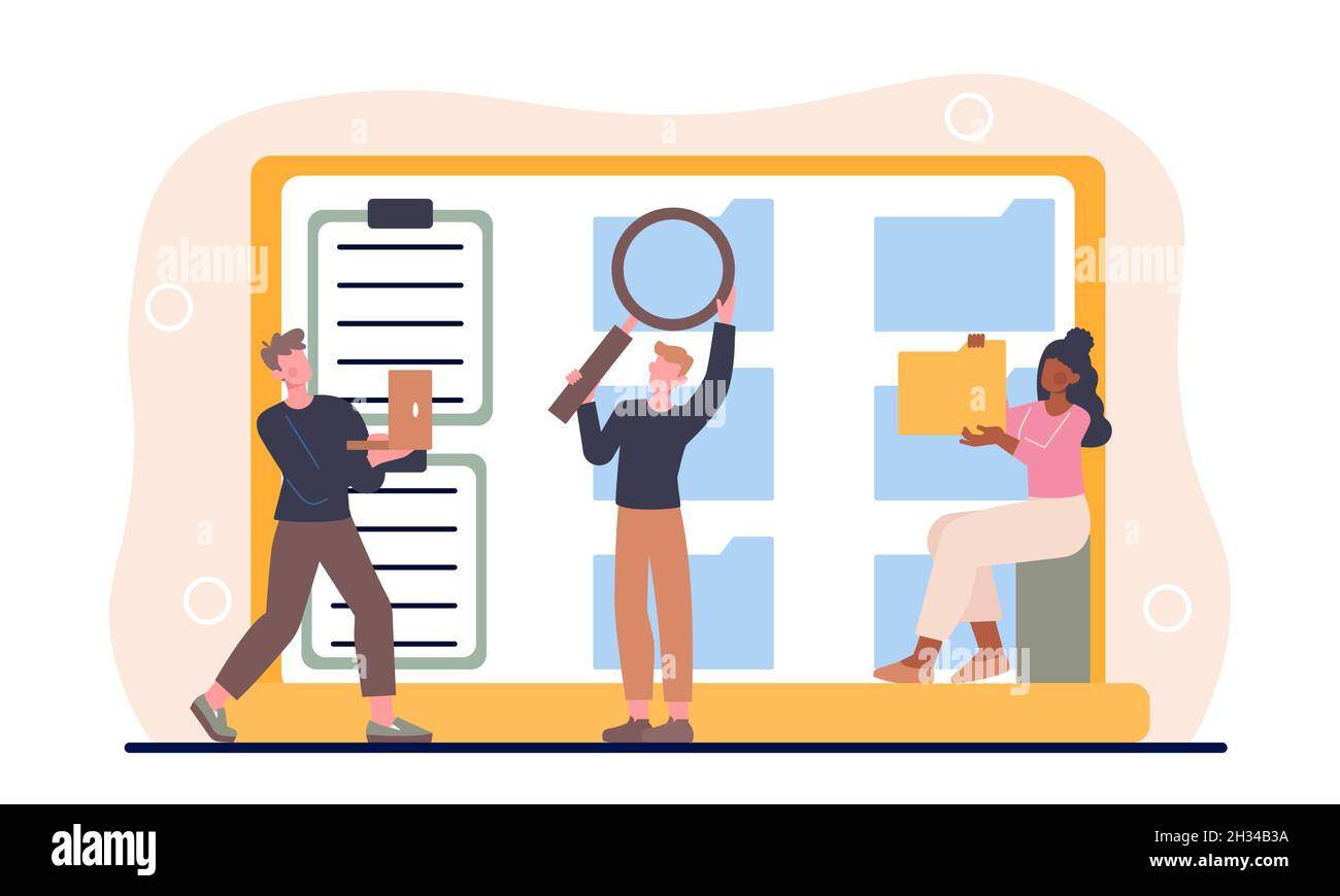 Team work in office Stock Vector