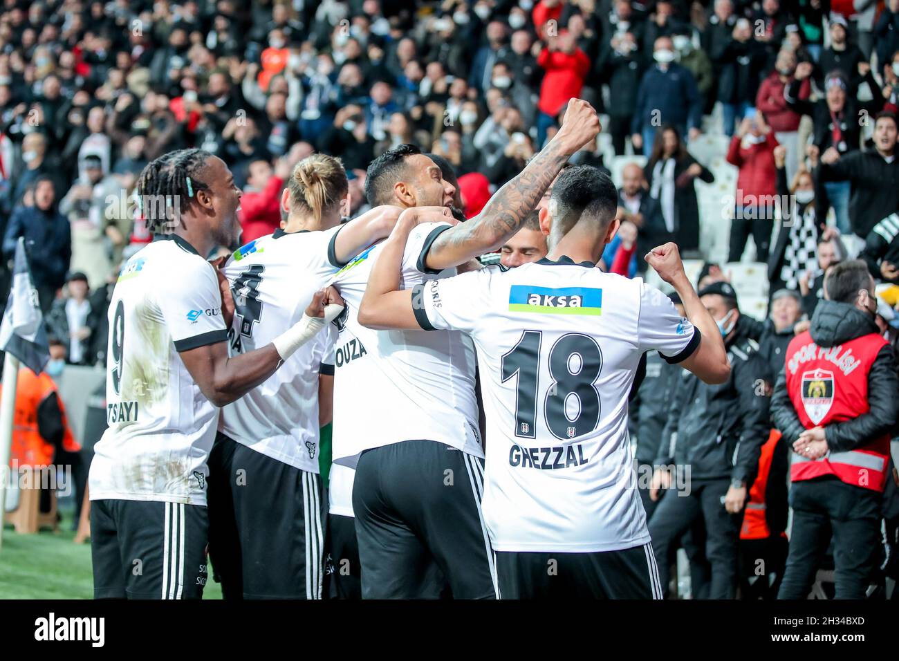 ISTANBUL, TURKEY - OCTOBER 25: fan of Besiktas JK during the Super