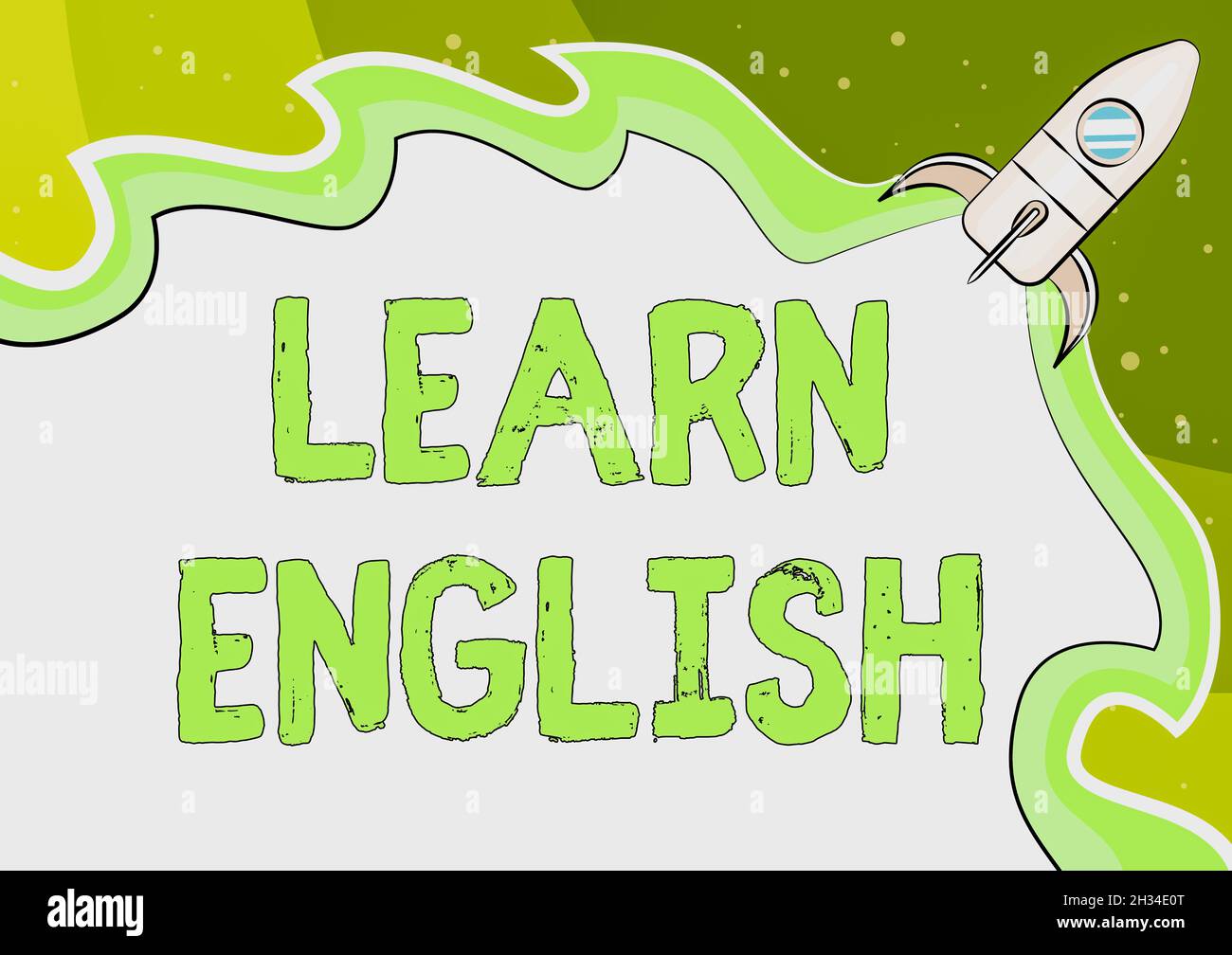 Writing displaying text Learn English. Conceptual photo gain acquire ...