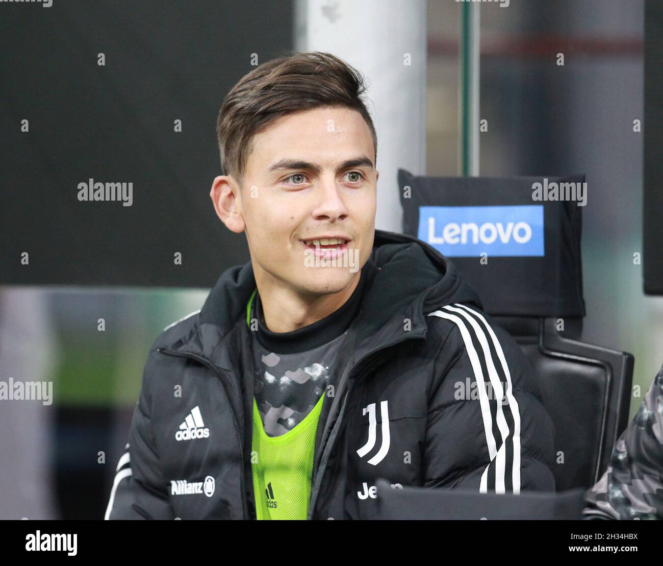 MILAN ITALY- October 24 Stadio G Meazza  Paulo Dybala during the Serie A match between Fc Inter and Fc Juventus   at Stadio G. Meazza on October 24, 2021 in Milan, Italy. Stock Photo
