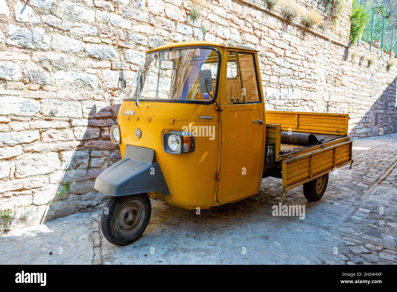 Piaggio Ape 50, a Three-wheeled Light Commercial Vehicle in Italy Editorial  Stock Image - Image of retro, motor: 219982254