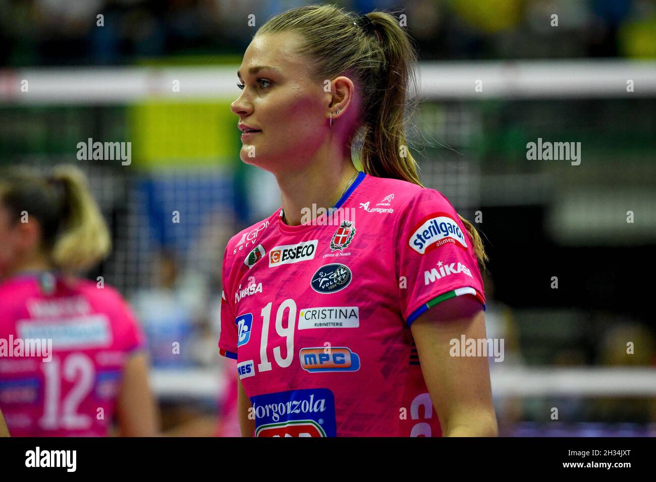 Palaverde, Treviso, Italy, October 21, 2021, Nika Daalderop (Novara) during  Imoco Volley Conegliano vs Igor Gorgonzola Novara - Volleyball Italian S  Stock Photo - Alamy