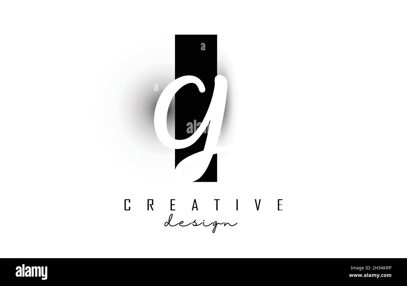 Letters IG logo with a minimalist design. Letters I and G with ...