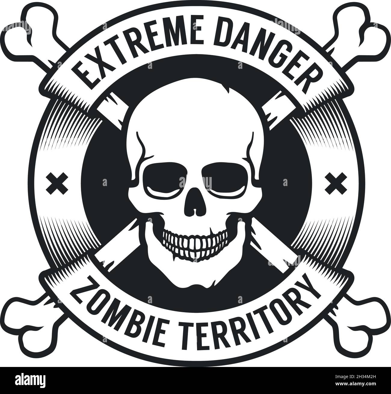 Jolly Rocker Sign Jolly Roger retro sign of danger Stock Vector Image & Art - Alamy