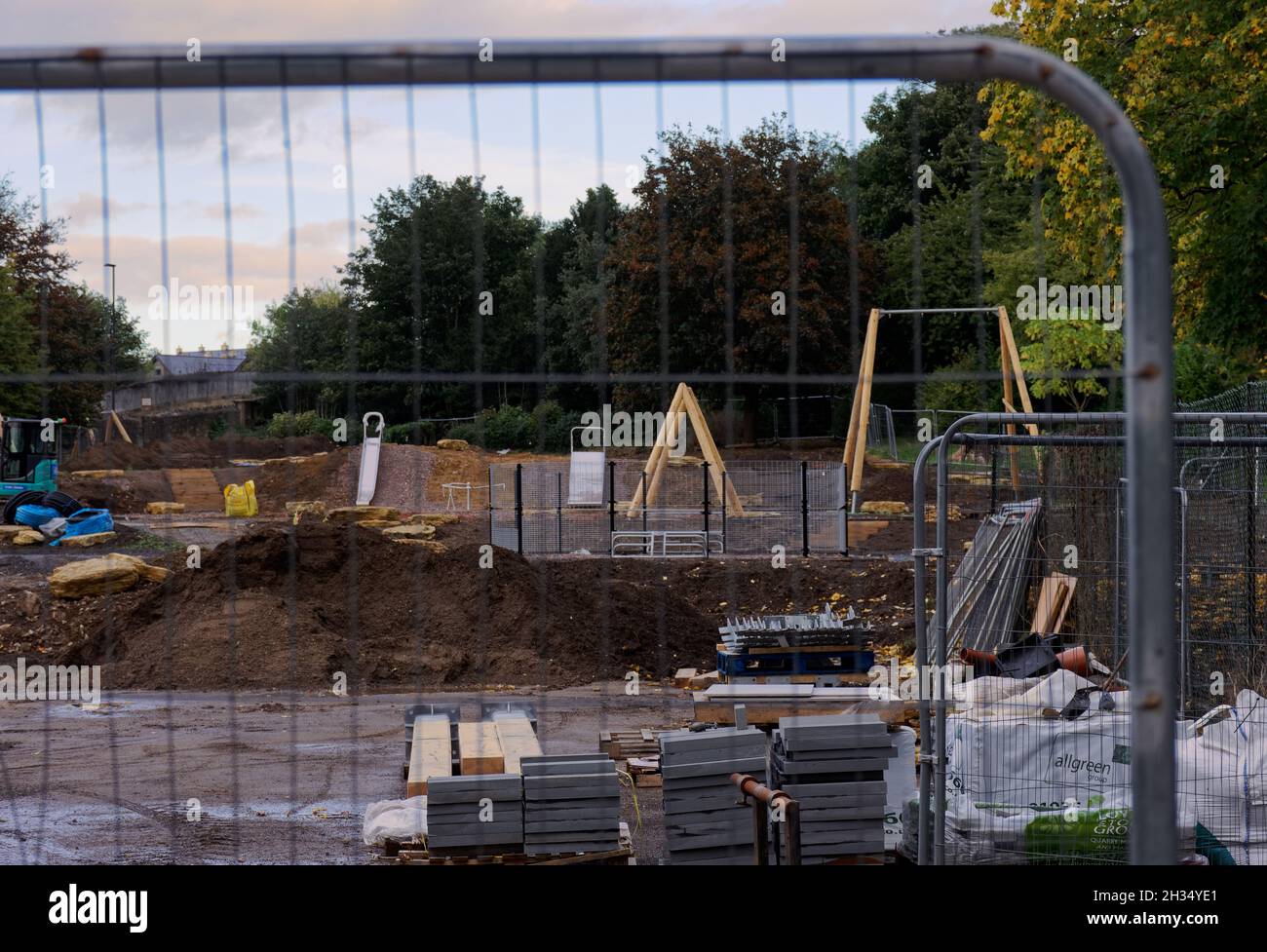 sydney gardens park construction Stock Photo - Alamy