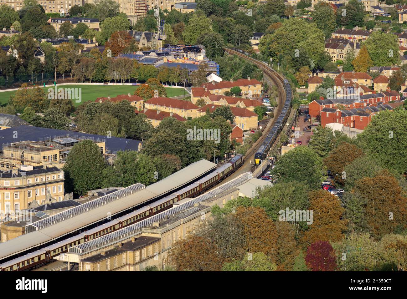 Bath skyline in the autumn Stock Photo