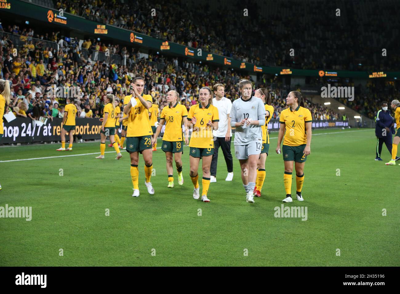 Matildas vs Brazil Stock Photo