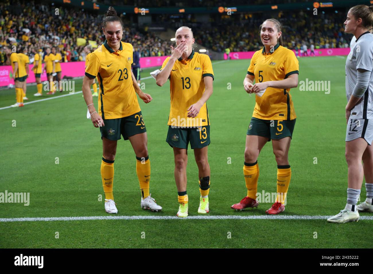 Matildas vs Brazil Stock Photo
