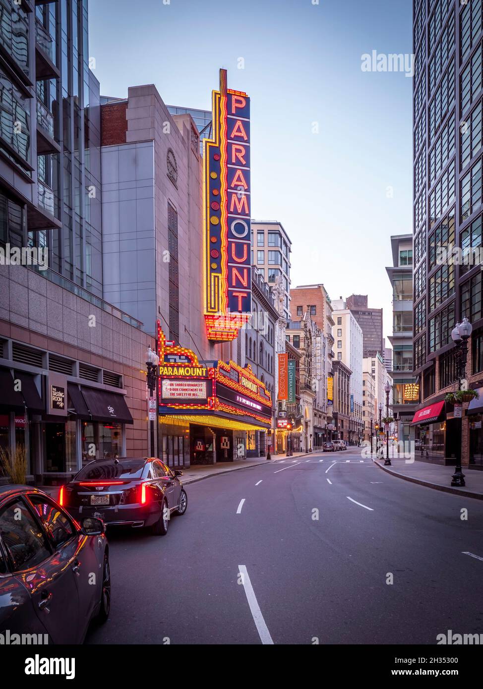 Boston Theater District Stock Photo Alamy