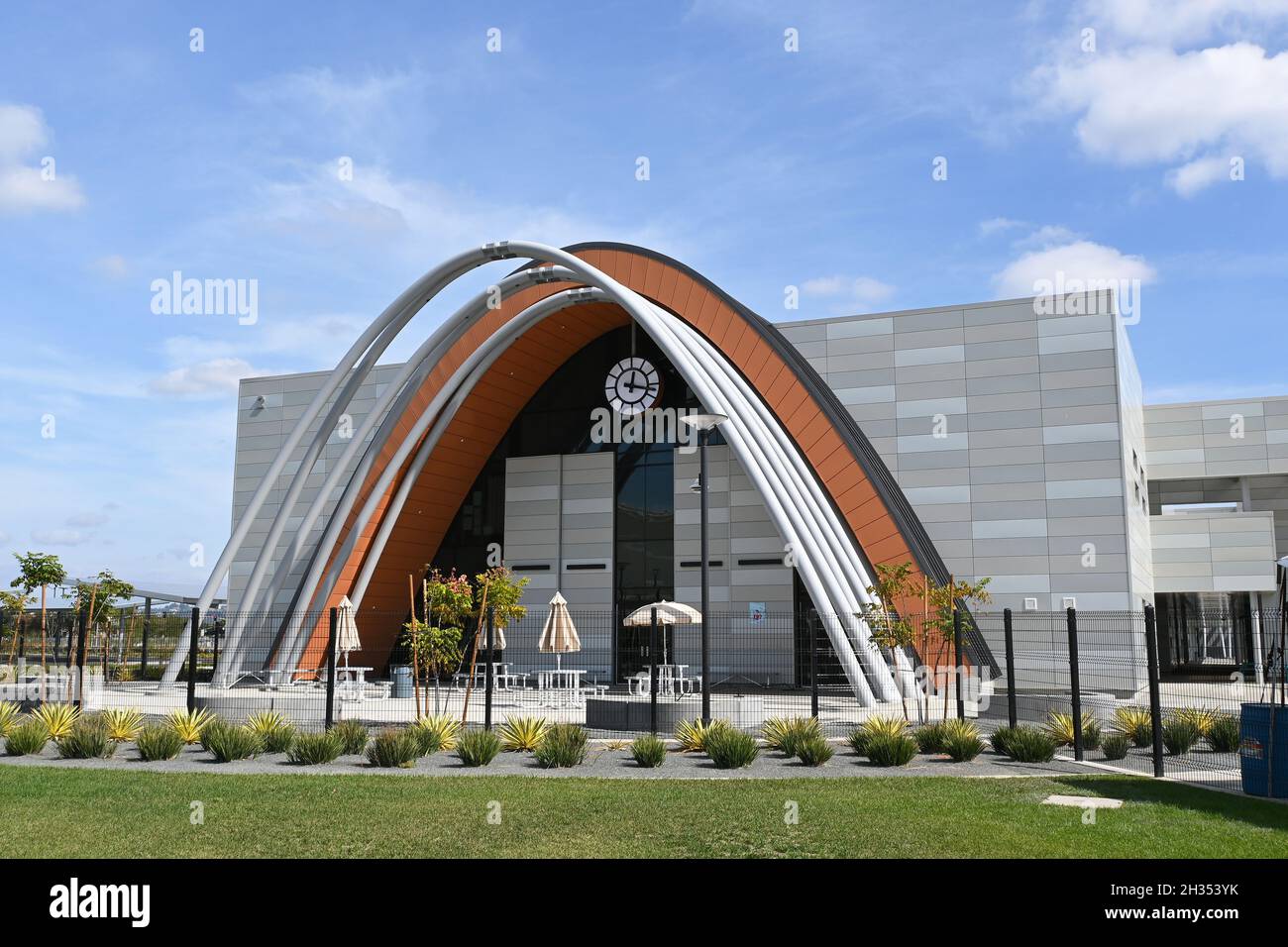 TUSTIN, CALIFORNIA - 24 OCT 2021: Legacy Magnet Academy has a magnet focus on Technology, Innovation, Design, and Entrepreneurship (TIDE) Stock Photo
