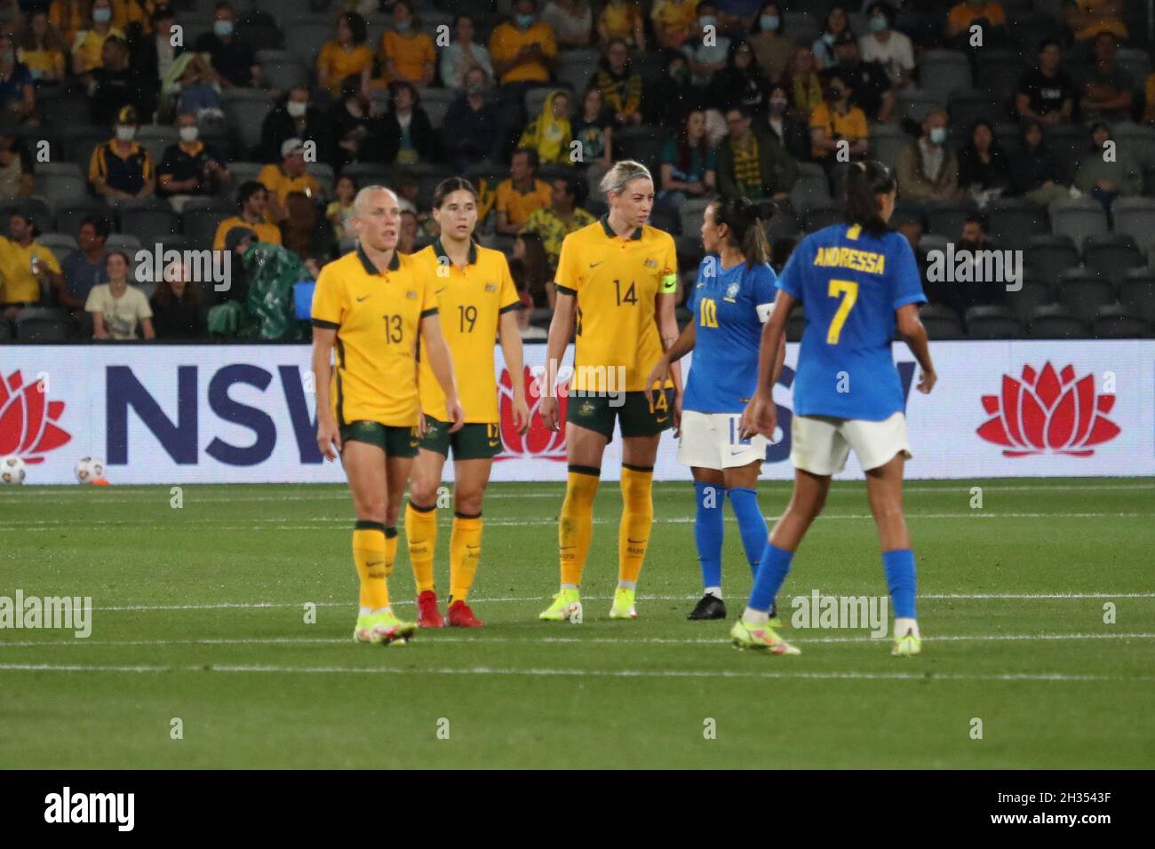 Matildas vs Brazil Stock Photo