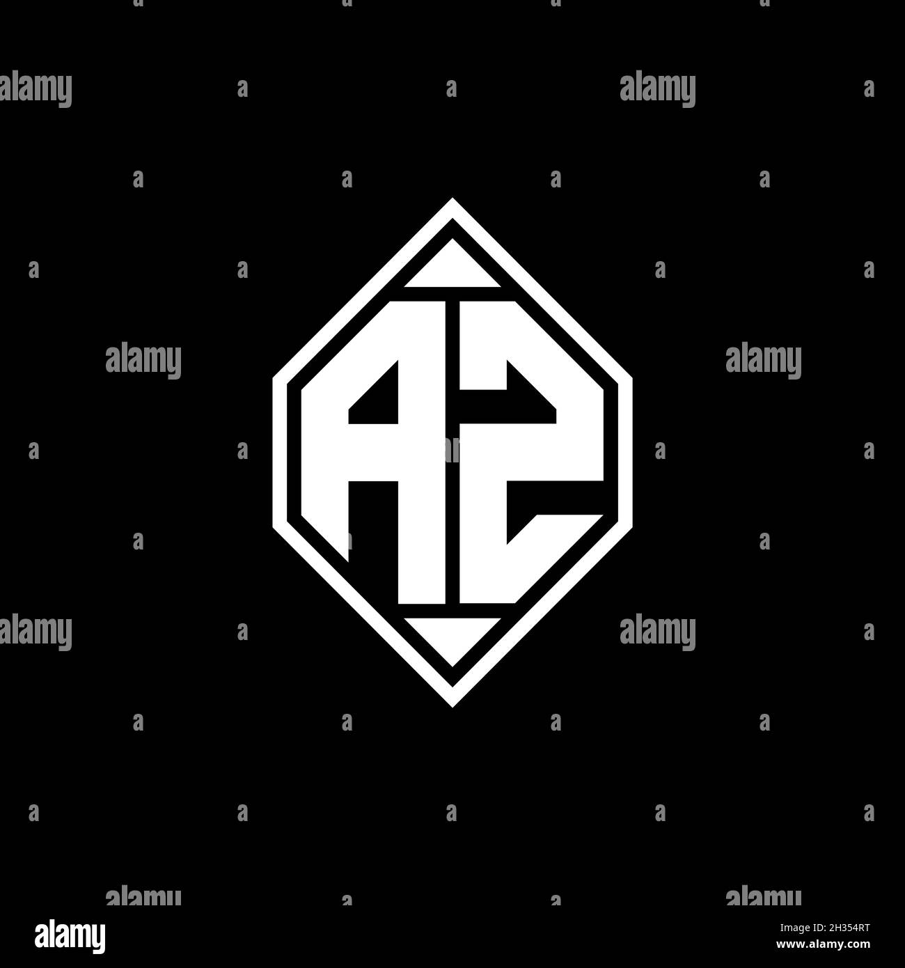 AY Monogram logo letter with Gemoteric line rounded shape style design ...