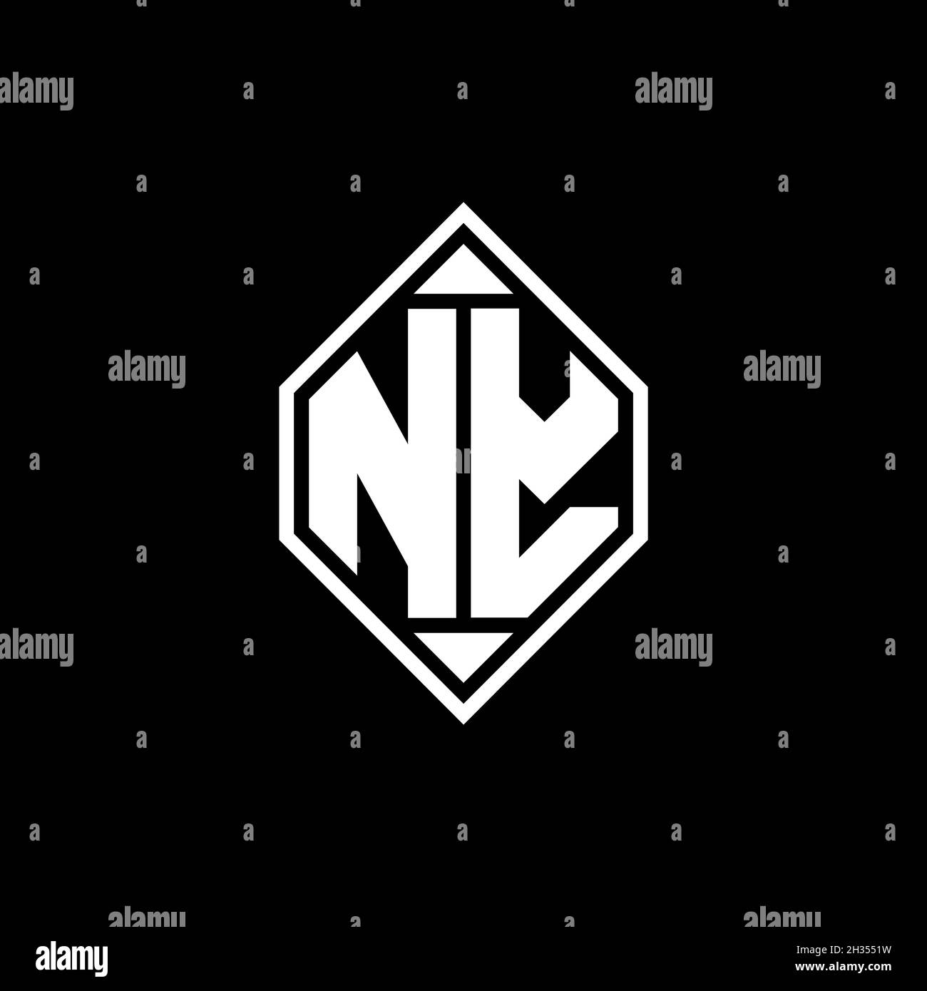 ML Monogram logo letter with Gemoteric line rounded shape style design ...