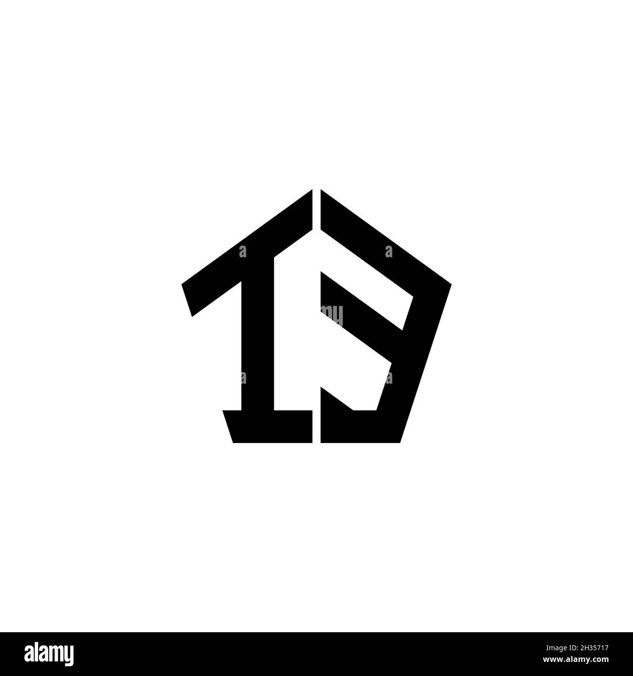 MH Monogram logo letter with Gemoteric line rounded shape style design ...