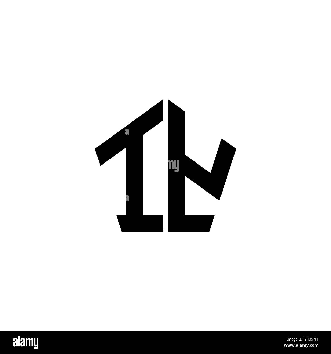 IY Monogram logo letter with polygonal geometric shape style design ...