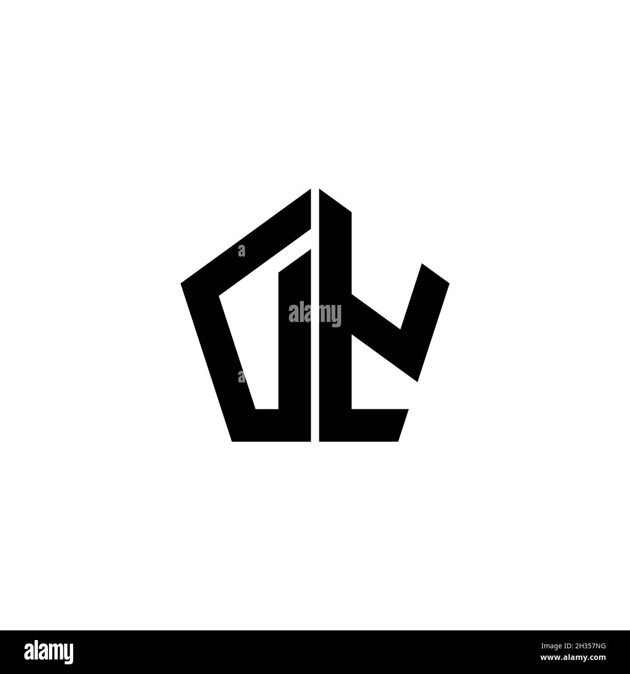 DY Monogram logo letter with polygonal geometric shape style design ...