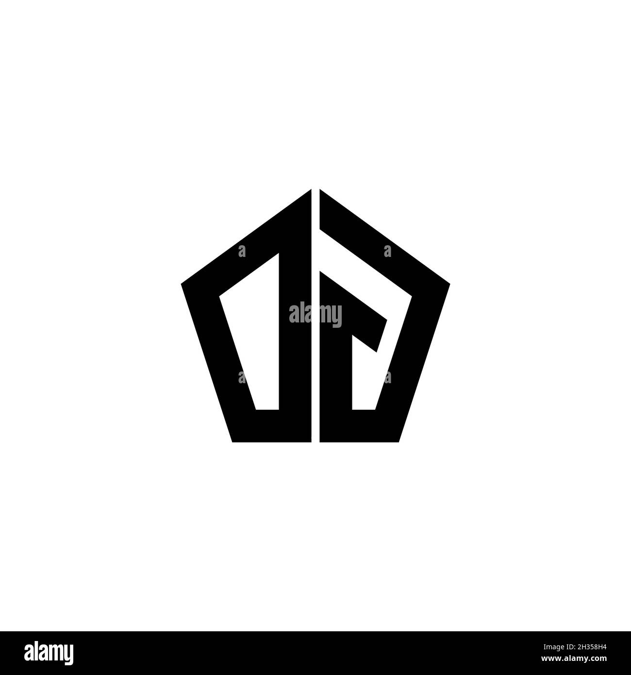 OG Monogram logo letter with polygonal geometric shape style design ...
