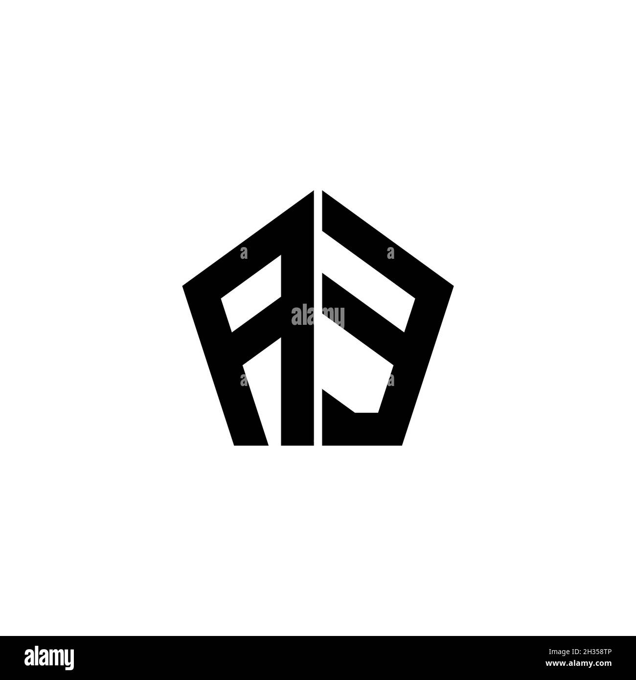 AE Monogram logo letter with polygonal geometric shape style design ...