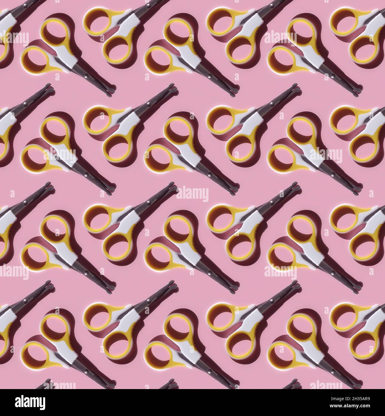 Pattern of Safety nail scissors for babies Stock Photo Alamy