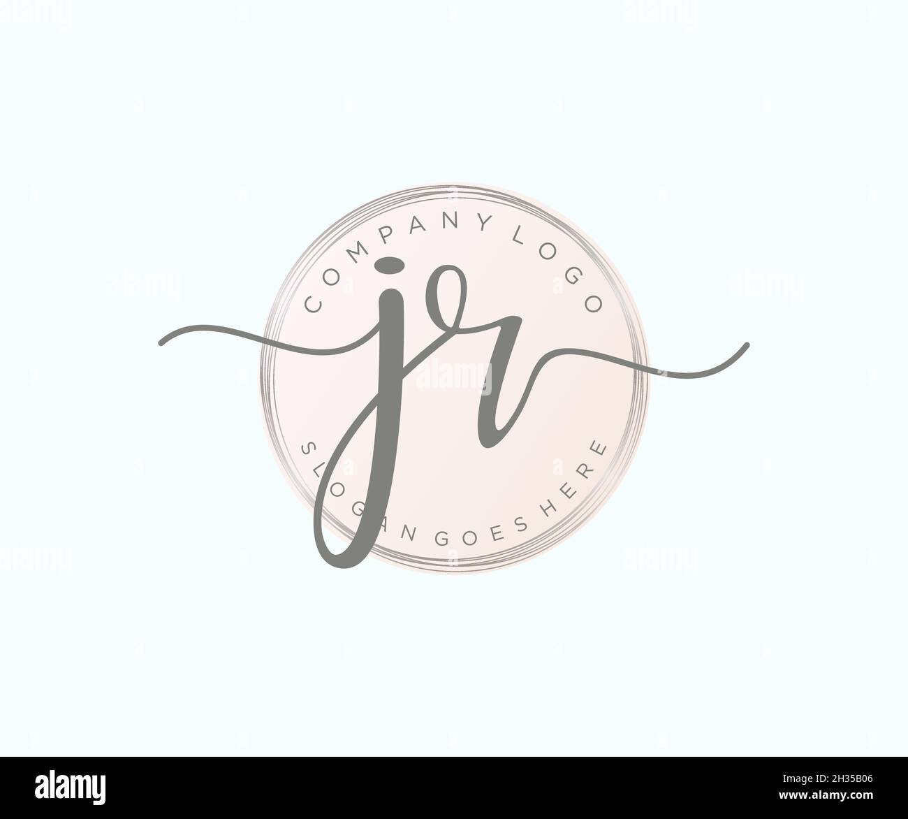 JR feminine logo. Usable for Nature, Salon, Spa, Cosmetic and Beauty ...