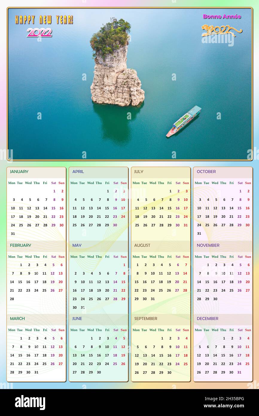 Calendar 2022 - Great Design! Stock Photo - Alamy