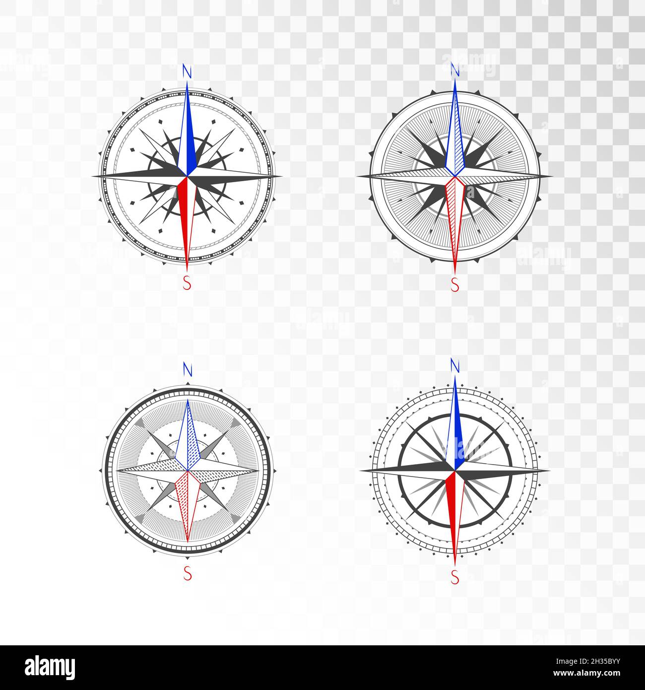 Compass roses Stock Vector Images - Alamy, image size:1300x1390
