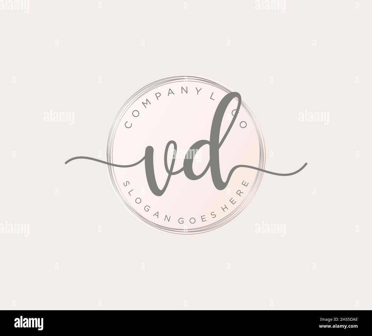 VD feminine logo. Usable for Nature, Salon, Spa, Cosmetic and Beauty ...