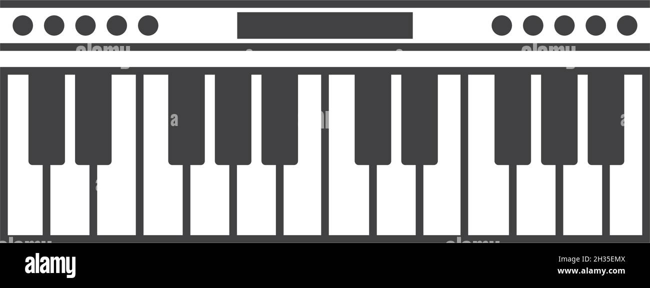Piano icon vector ilustration template Stock Vector