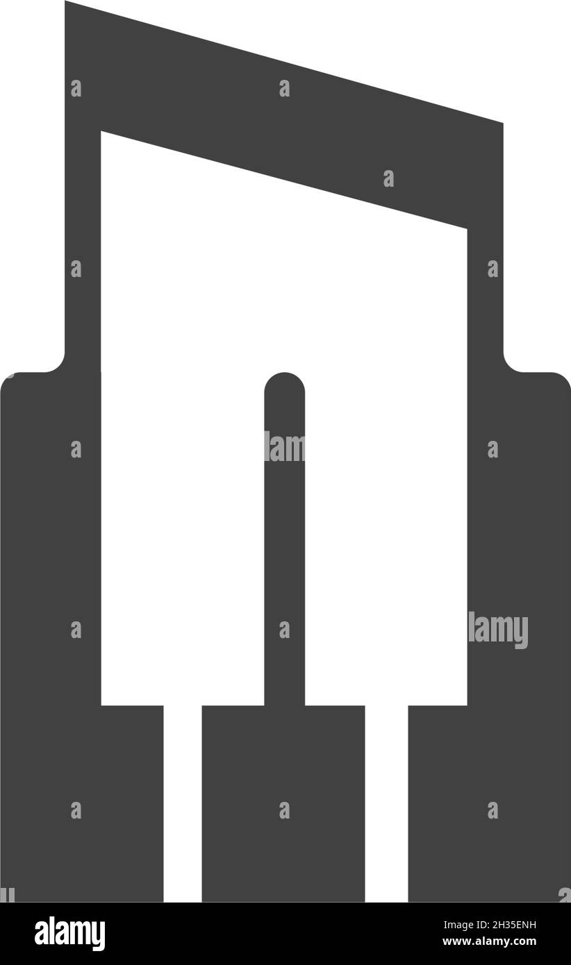 Piano icon vector ilustration template Stock Vector