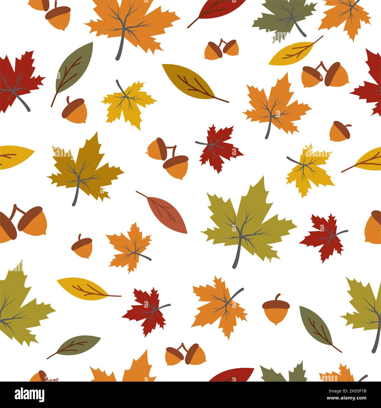 Autumn seamless background wallpeper vector illustration Stock Vector