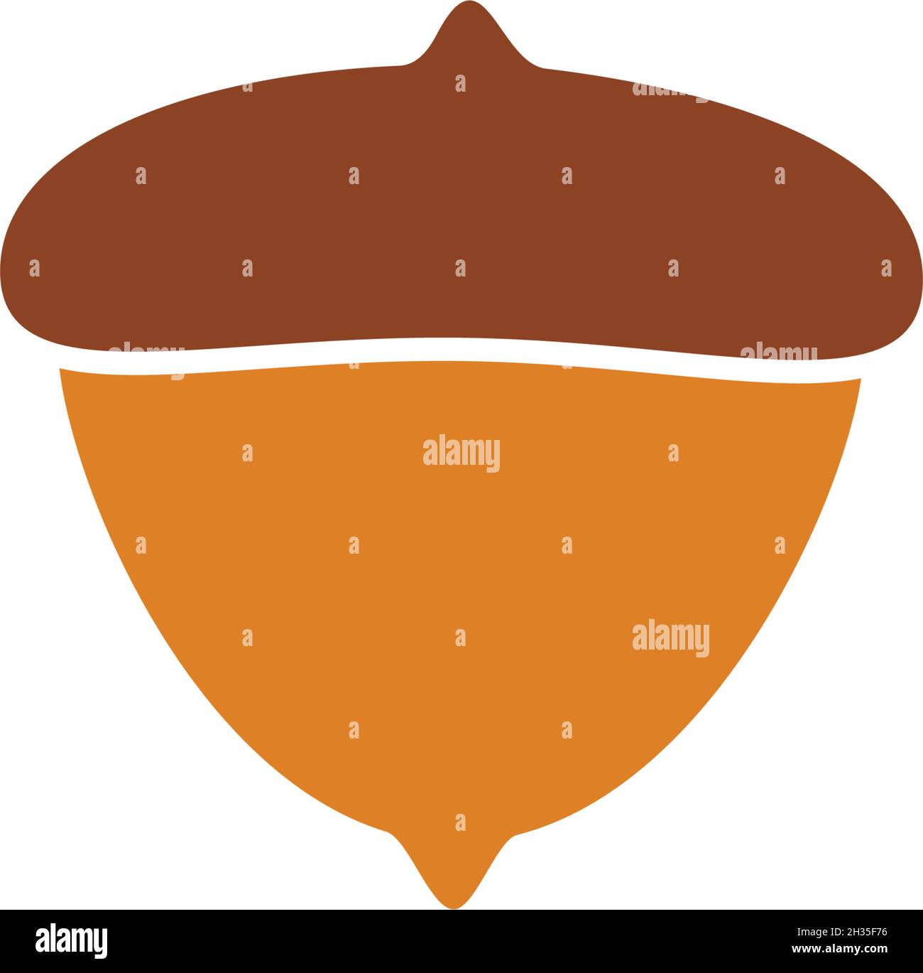 Acorn logo ilustration vector template Stock Vector