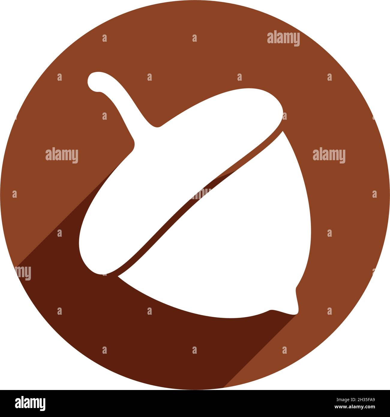 Acorn logo ilustration vector template Stock Vector