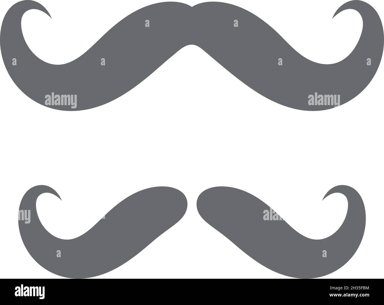 Mustache icon vector ilustration template Stock Vector