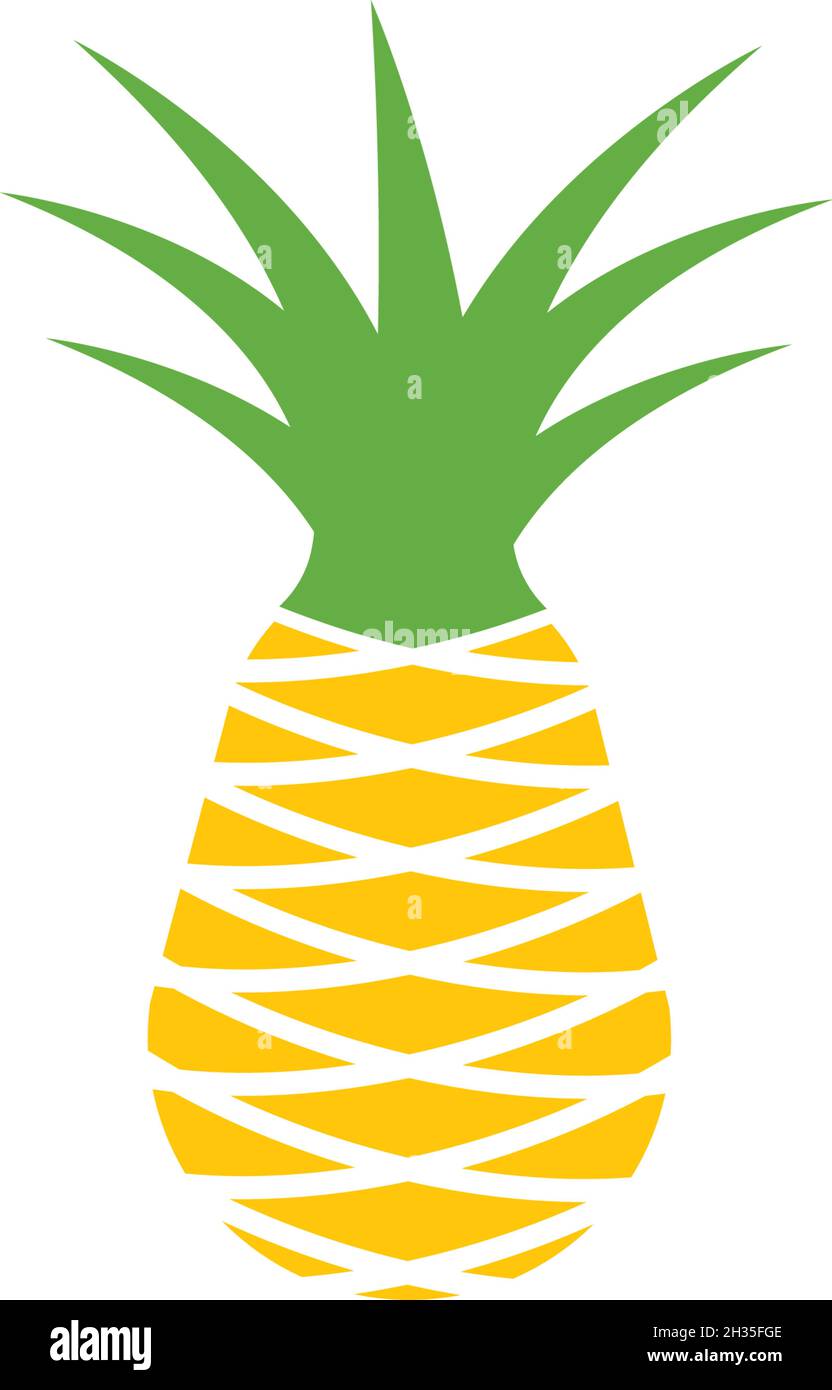 Pineapple logo ilustration vector template Stock Vector