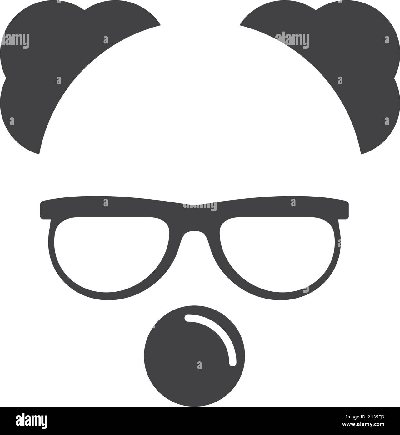Clown character ilustration in flat design vector Stock Vector
